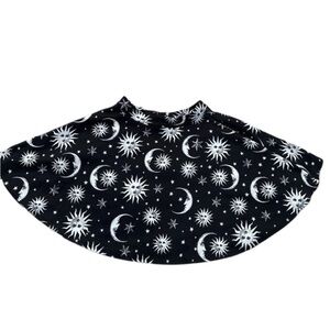 Hot Topic Black and White Celestial Cape